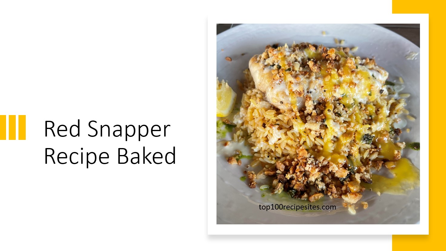 red snapper recipe baked